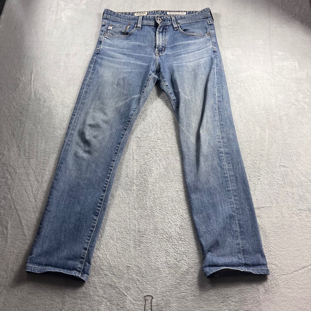 AG Adriano Goldschmied The Matchbox Slim Straight Jeans Blue Mens 32x34